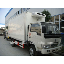 4-5 Tons Dongfeng freezer, Mini frigorífico congelador caminhão na Índia
